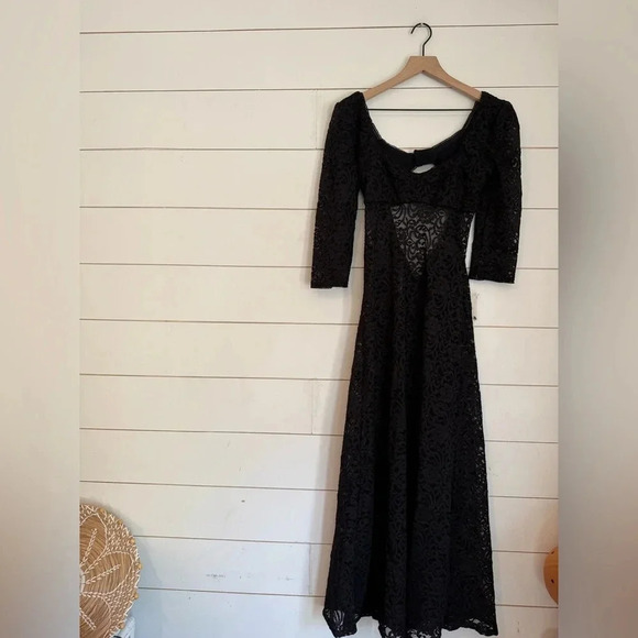 NWOT free people  Adored Maxi in Black dress - Picture 11 of 14